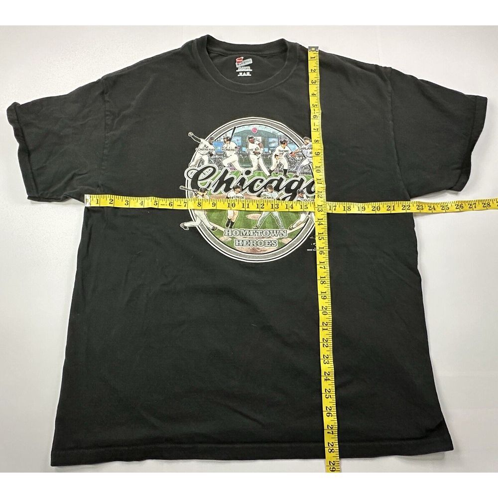 Chicago White Sox Hometown Heroes 2007‎ Hanes Graphic Mens Black T-Shirt Size XL - Picture 2 of 5